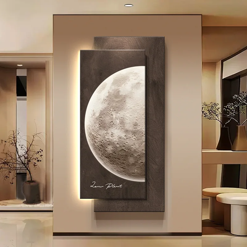 Modern simple porch LED light painting moon light luxury advanced sense corridor corridor entrance is facing the door wall lamp
Modern simple porch LED light painting moon light luxury advanced sense corridor corridor entrance is facing the door wall lamp