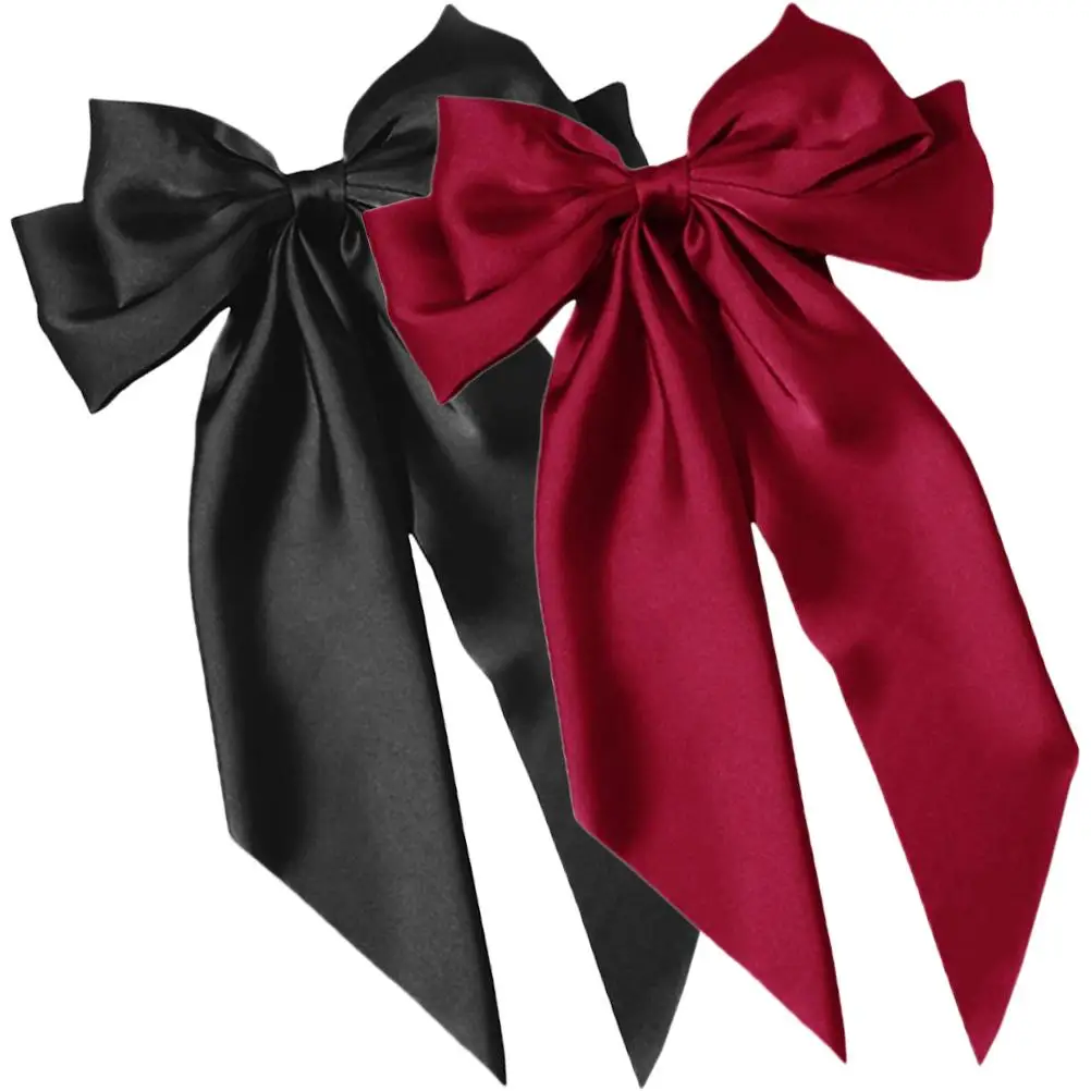 Satin Bow Hair Clip 2 Pcs Large Girls Accessories Bows Women Decorations Red Ribbon Teen Hairstyle Ponytail Clips
Satin Bow Hair Clip 2 Pcs Large Girls Accessories Bows Women Decorations Red Ribbon Teen Hairstyle Ponytail Clips