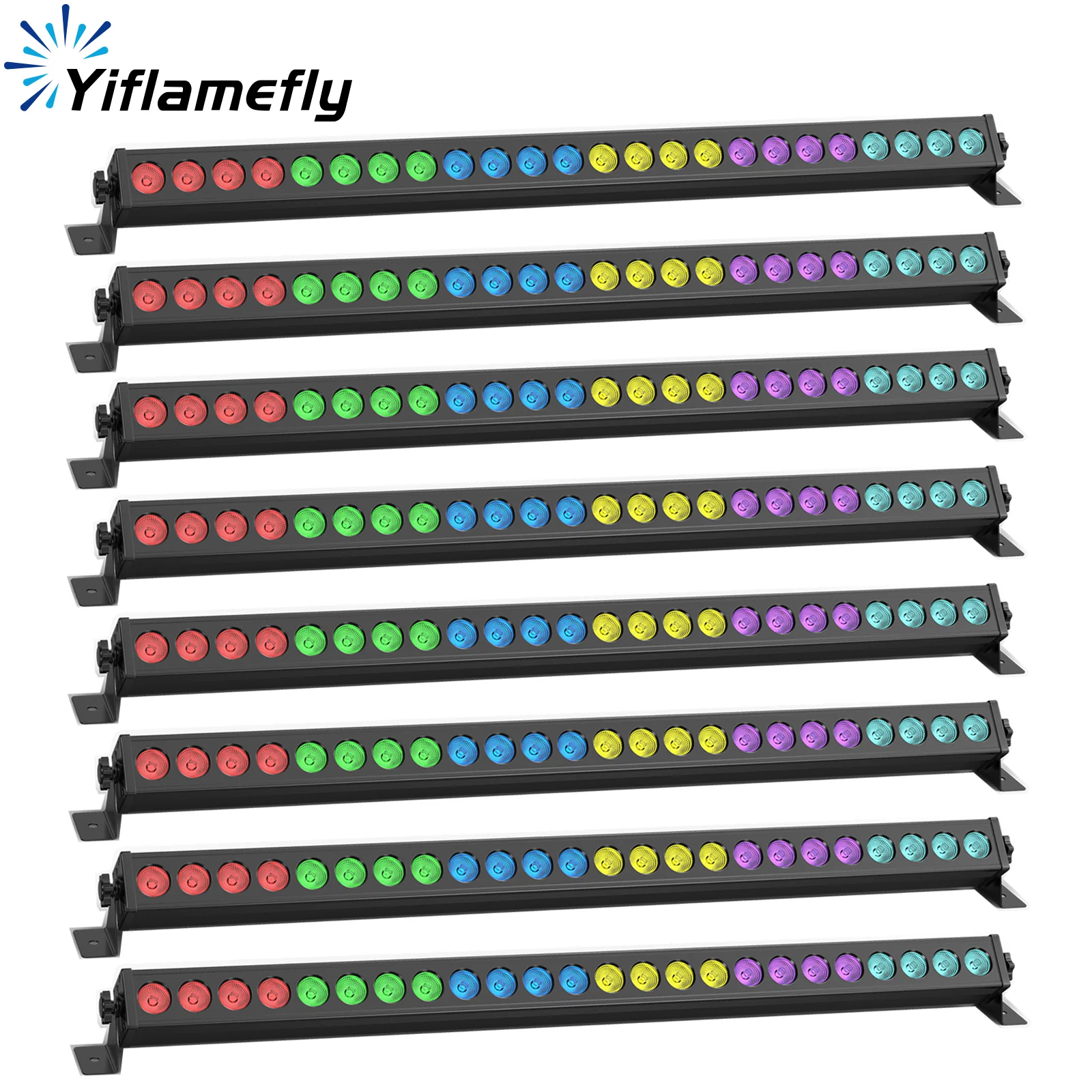 Yiflamefly 8Pcs 60W LED Wall Washer Light 24X3W LED RGB Wash Light Bar Stage Light For Outdoor Building Decoration Wedding Party
Yiflamefly 8Pcs 60W LED Wall Washer Light 24X3W LED RGB Wash Light Bar Stage Light For Outdoor Building Decoration Wedding Party