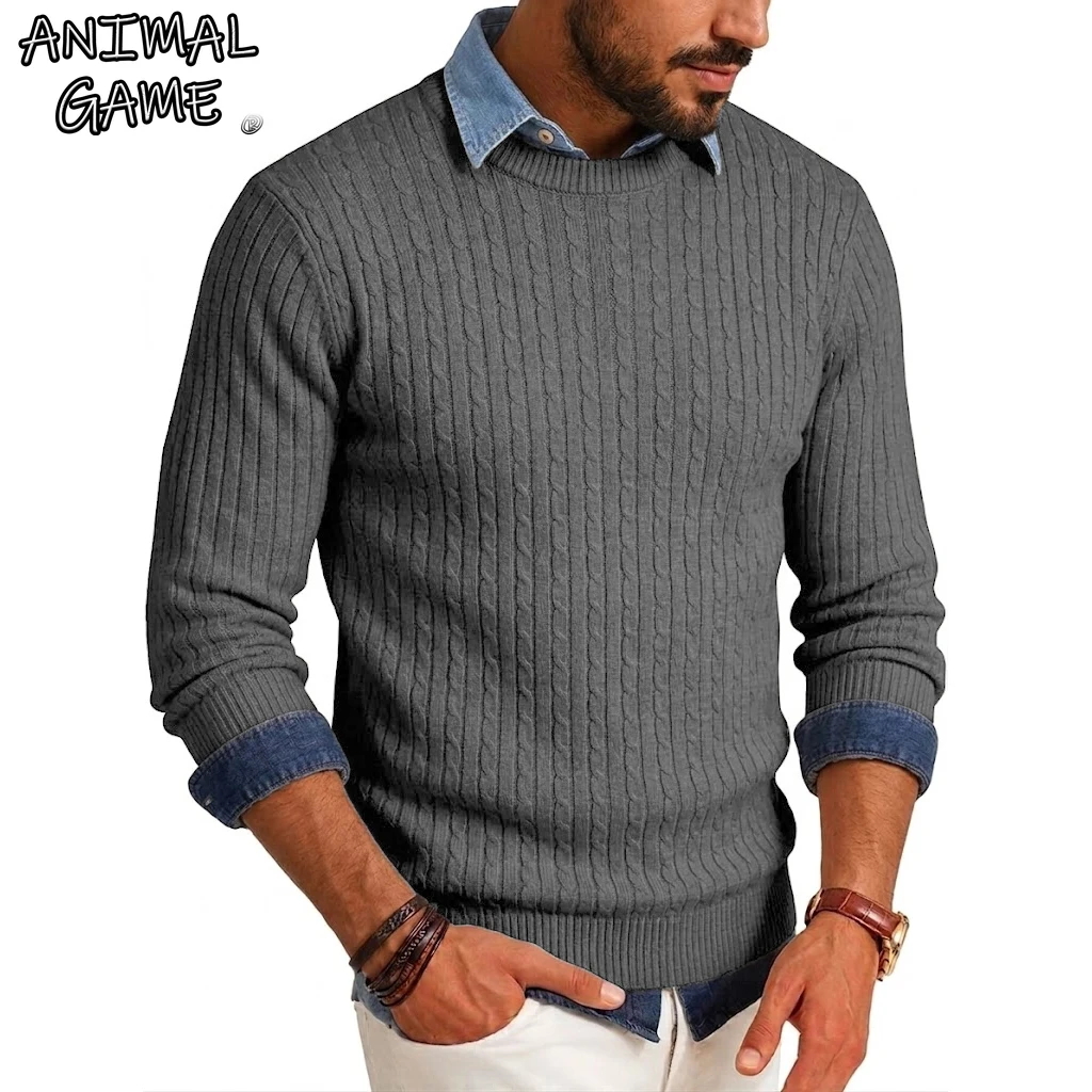 Luxury Crew Neck Pullover Sweater Man Cable Long Sleeve Men's Sweatshirt Autumn Casual Knitted Shirts Work Jumper Spring Coats
Luxury Crew Neck Pullover Sweater Man Cable Long Sleeve Men's Sweatshirt Autumn Casual Knitted Shirts Work Jumper Spring Coats