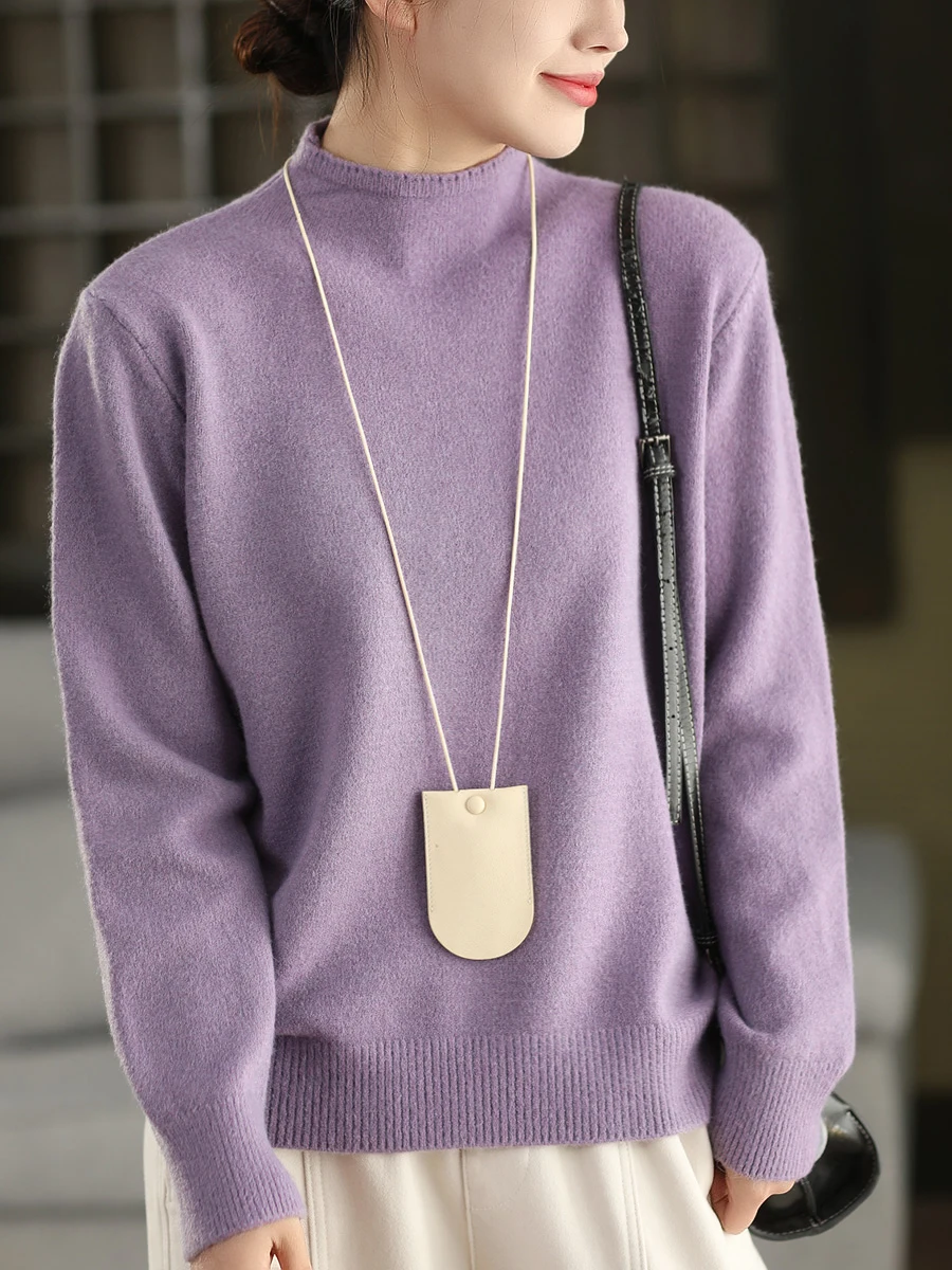 Thiened Soft Cozy Knitted Sweater Faionable Winter High Collar Warm Overhead Ladies Knitwear Long Sve Warmth Assurance
Thiened Soft Cozy Knitted Sweater Faionable Winter High Collar Warm Overhead Ladies Knitwear Long Sve Warmth Assurance
