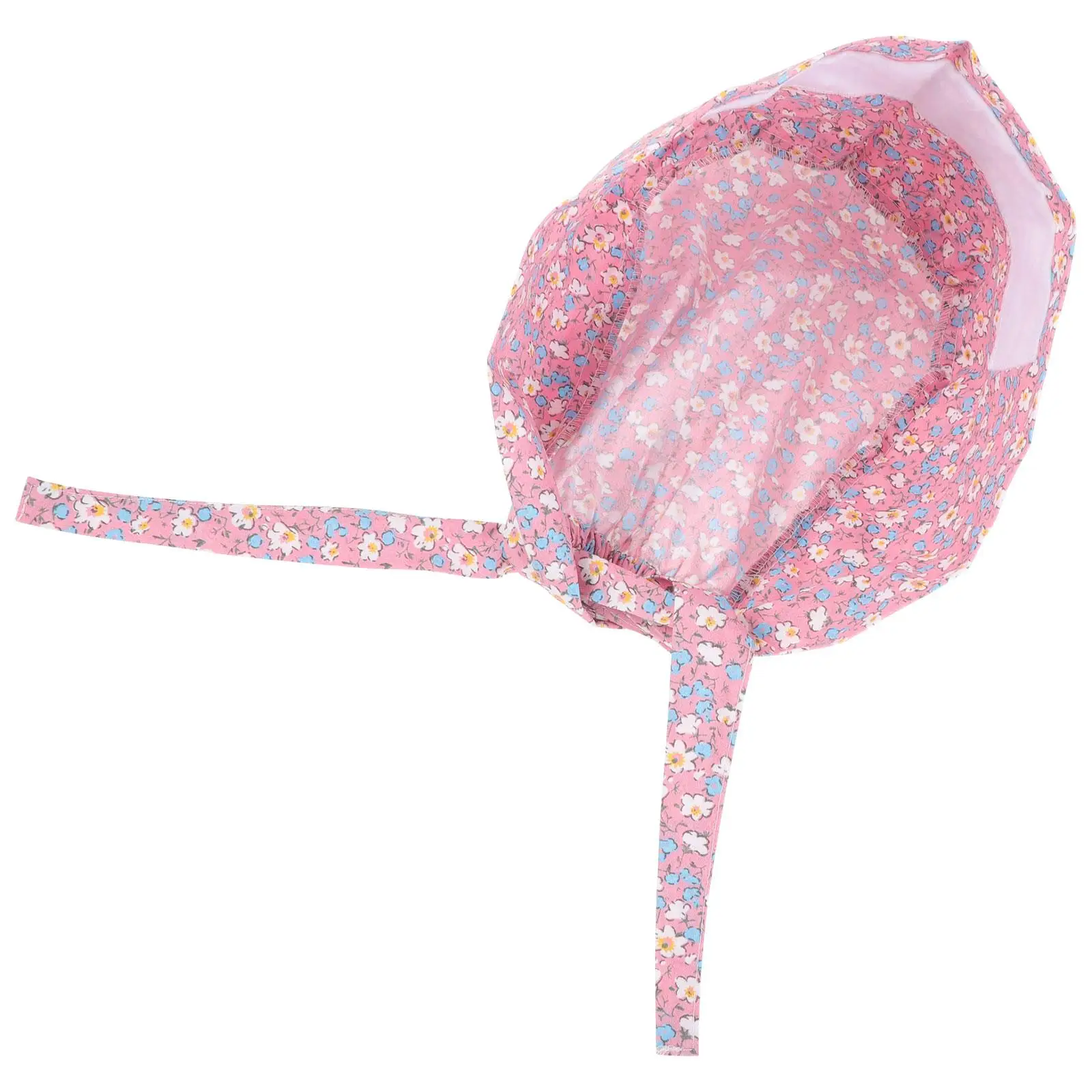 Pink Flower Printing Cotton Hat Elastic Lace-up Adjustable Doctor Nurse Working Hat Floral Protector for Worker
Pink Flower Printing Cotton Hat Elastic Lace-up Adjustable Doctor Nurse Working Hat Floral Protector for Worker