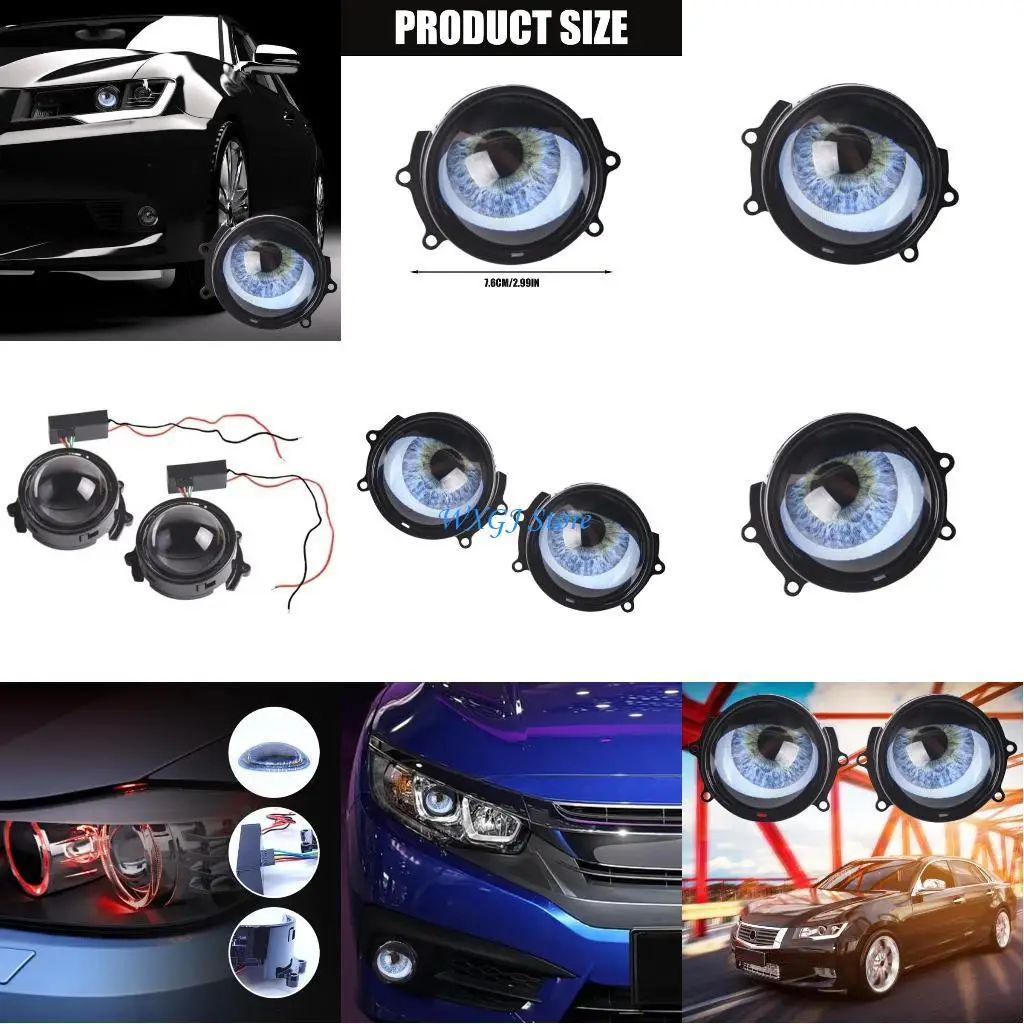 37JE Automotive Devil Eye Headlights 3in 12V LED Dynamic Eye Headlight Assembly
37JE Automotive Devil Eye Headlights 3in 12V LED Dynamic Eye Headlight Assembly