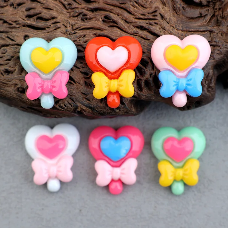 Kawaii Heart Lollipop Resin Cabochon for DIY Jewelry Making 20pcs Fake Foods Wholesale Flatback Scrapbook Decoration Accessory
Kawaii Heart Lollipop Resin Cabochon for DIY Jewelry Making 20pcs Fake Foods Wholesale Flatback Scrapbook Decoration Accessory