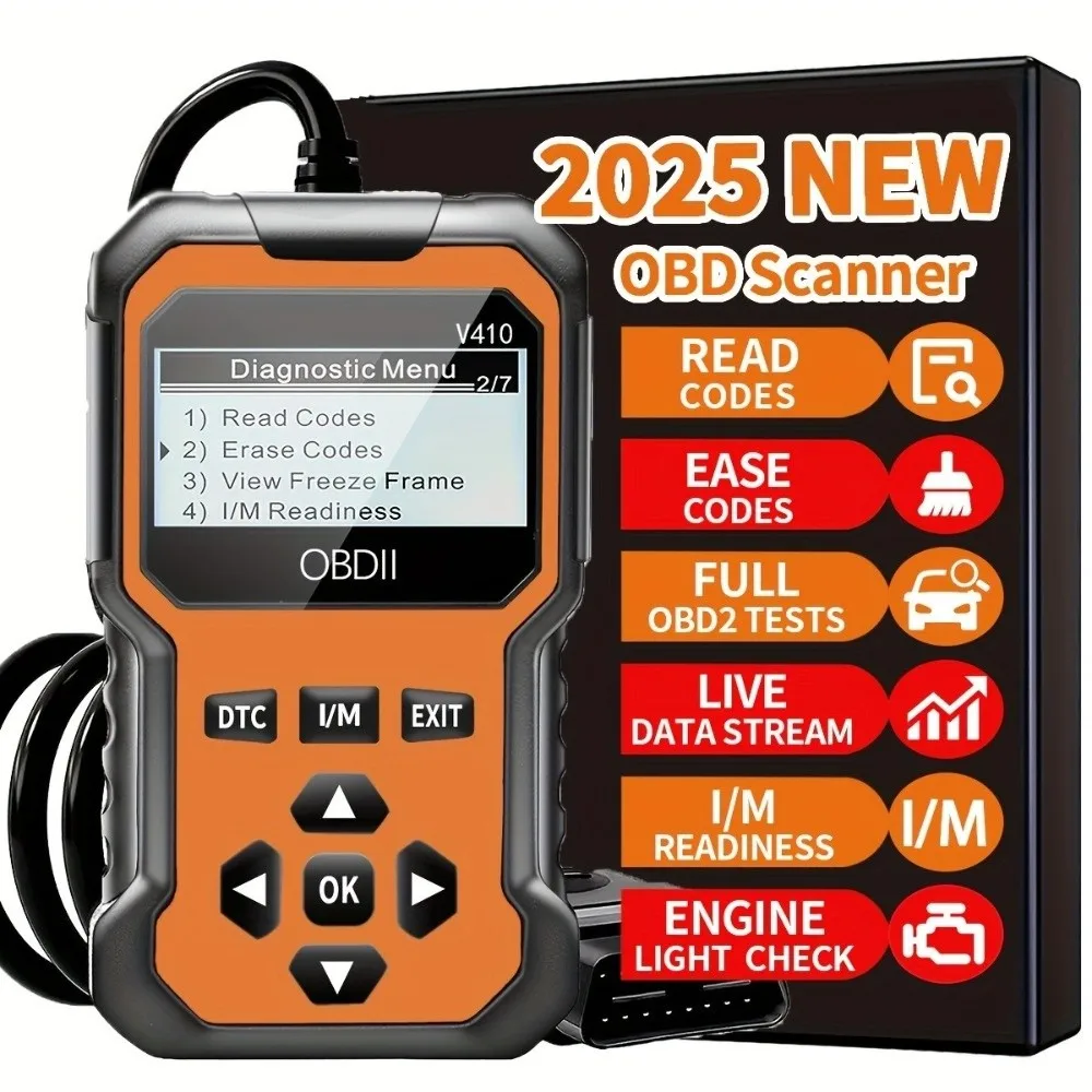 Multi-Function OBD2 Scanner Universal Scanner Reads Error Codes Code Reader Enhanced Diagnostic Clears Error Codes
Multi-Function OBD2 Scanner Universal Scanner Reads Error Codes Code Reader Enhanced Diagnostic Clears Error Codes