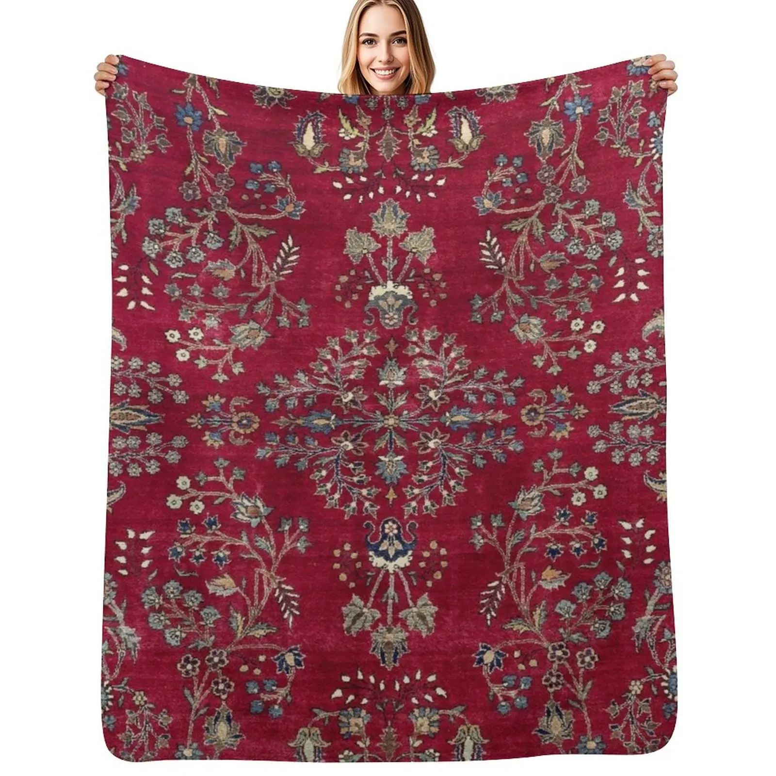 Kashan Central Persian Silk Rug Print Throw Blanket Cozy Throw Blanket Birthday Gift for Him Her
Kashan Central Persian Silk Rug Print Throw Blanket Cozy Throw Blanket Birthday Gift for Him Her