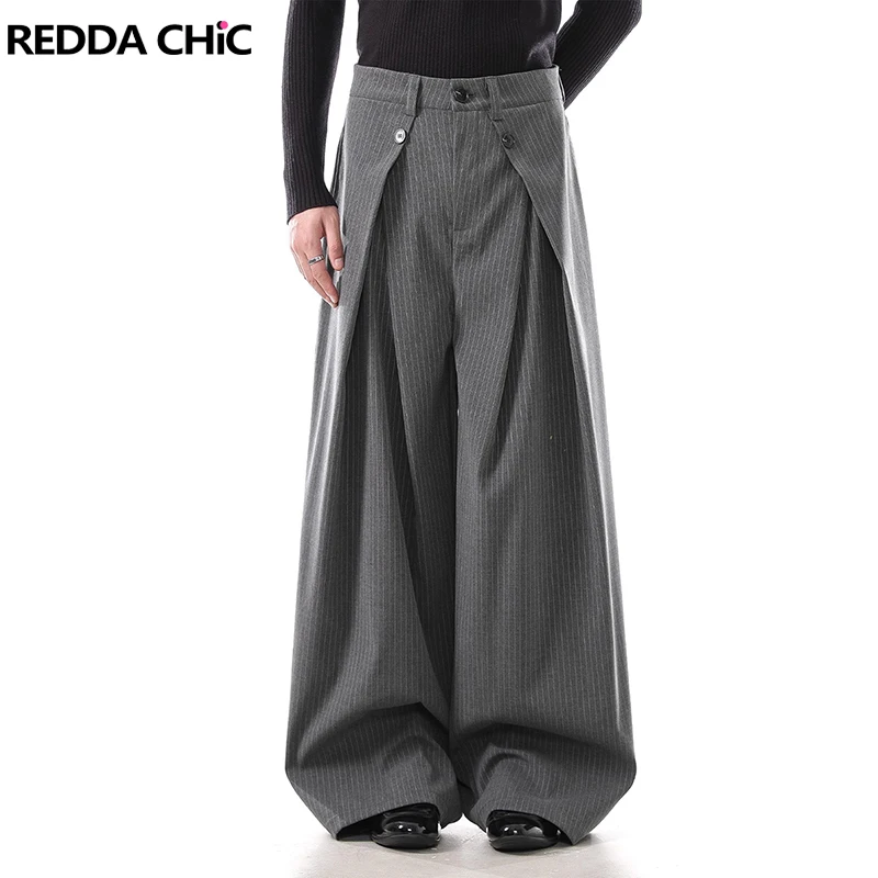 REDDACHiC нарядные мужские брюки в полоску с карманами, рабочие серые плиссированные брюки с широкими штанинами спереди, уличная повседневная одежда
REDDACHiC нарядные мужские брюки в полоску с карманами, рабочие серые плиссированные брюки с широкими штанинами спереди, уличная повседневная одежда