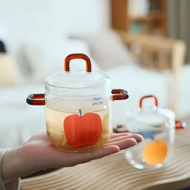 Double Ear Covered Glass Stew Pot with Creative Apple Print Design Heat-resistant Household Multi-purposesteaming Egg/soup Bowl
Double Ear Covered Glass Stew Pot with Creative Apple Print Design Heat-resistant Household Multi-purposesteaming Egg/soup Bowl