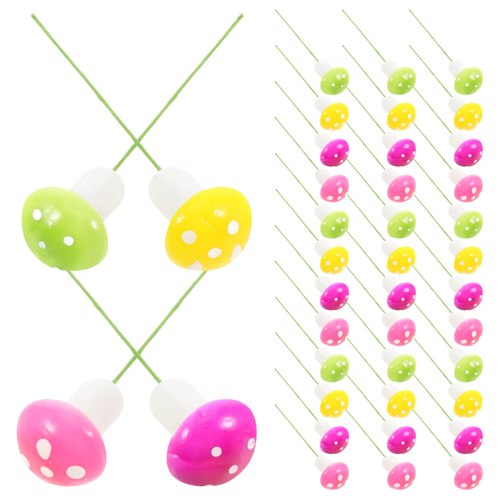 60 Pcs Decorations Simulation Foam Mushroom Mini Artificial Miniature Colorful Mushrooms
60 Pcs Decorations Simulation Foam Mushroom Mini Artificial Miniature Colorful Mushrooms