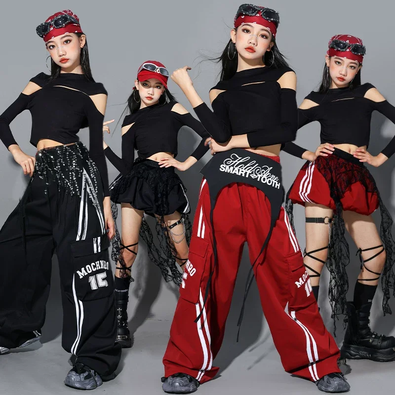 K-pop Girls Black Crop Top Street Dance Baggy Pants Streetwear Clothes Sets Fashion Hip Hop Outfit Group Jazz Stage Show Costume
K-pop Girls Black Crop Top Street Dance Baggy Pants Streetwear Clothes Sets Fashion Hip Hop Outfit Group Jazz Stage Show Costume