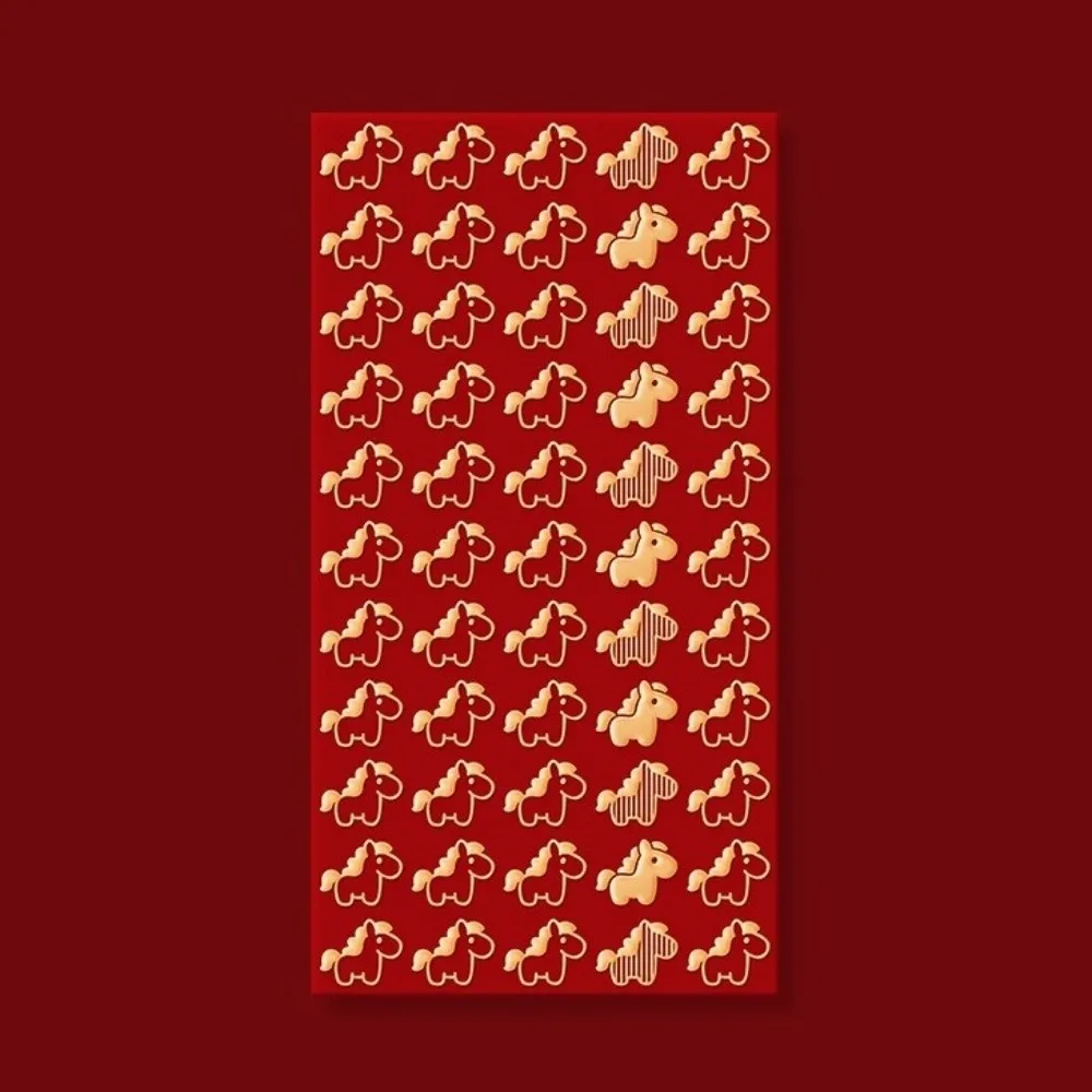 30Pcs Cute Design Horse Year Red Envelopes Creative Style Small Size Cartoon Red Envelopes Red Color Lucky Money Envelopes
30Pcs Cute Design Horse Year Red Envelopes Creative Style Small Size Cartoon Red Envelopes Red Color Lucky Money Envelopes