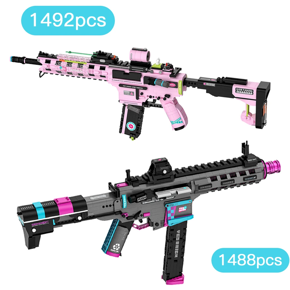 Модель крутого игрушечного пистолета, модель военного оружия, штурмовая винтовка, пистолет-пулемет, имитация стрельбы, пластиковый мини-строительный сбор
Модель крутого игрушечного пистолета, модель военного оружия, штурмовая винтовка, пистолет-пулемет, имитация стрельбы, пластиковый мини-строительный сбор