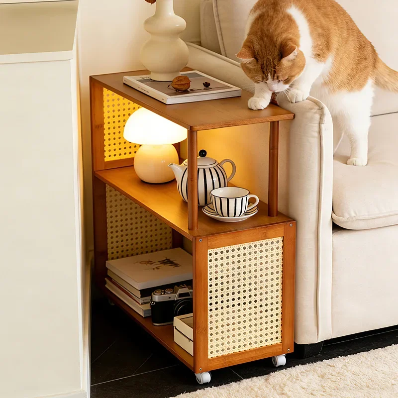 Multi-functional Movable wheeled coffee table Household storage side cabinet Sofa side table
Multi-functional Movable wheeled coffee table Household storage side cabinet Sofa side table