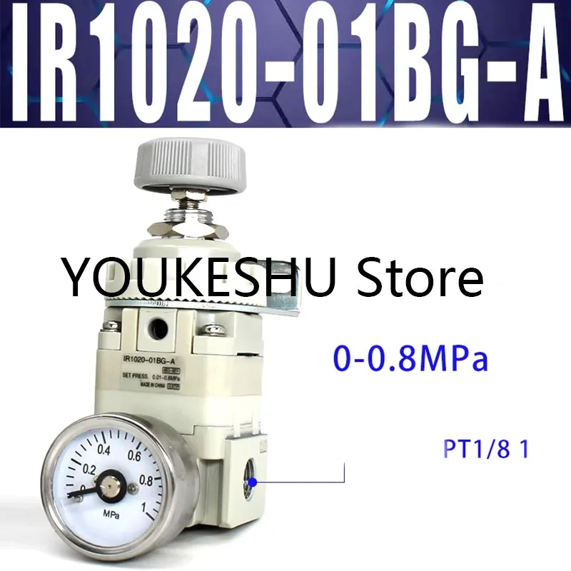 Brand New Original IR Precision Pneumatic Air Pressure Regulator (Pressure Reducing Valve) IR1020-01BG-A 0-0.8MPa
Brand New Original IR Precision Pneumatic Air Pressure Regulator (Pressure Reducing Valve) IR1020-01BG-A 0-0.8MPa