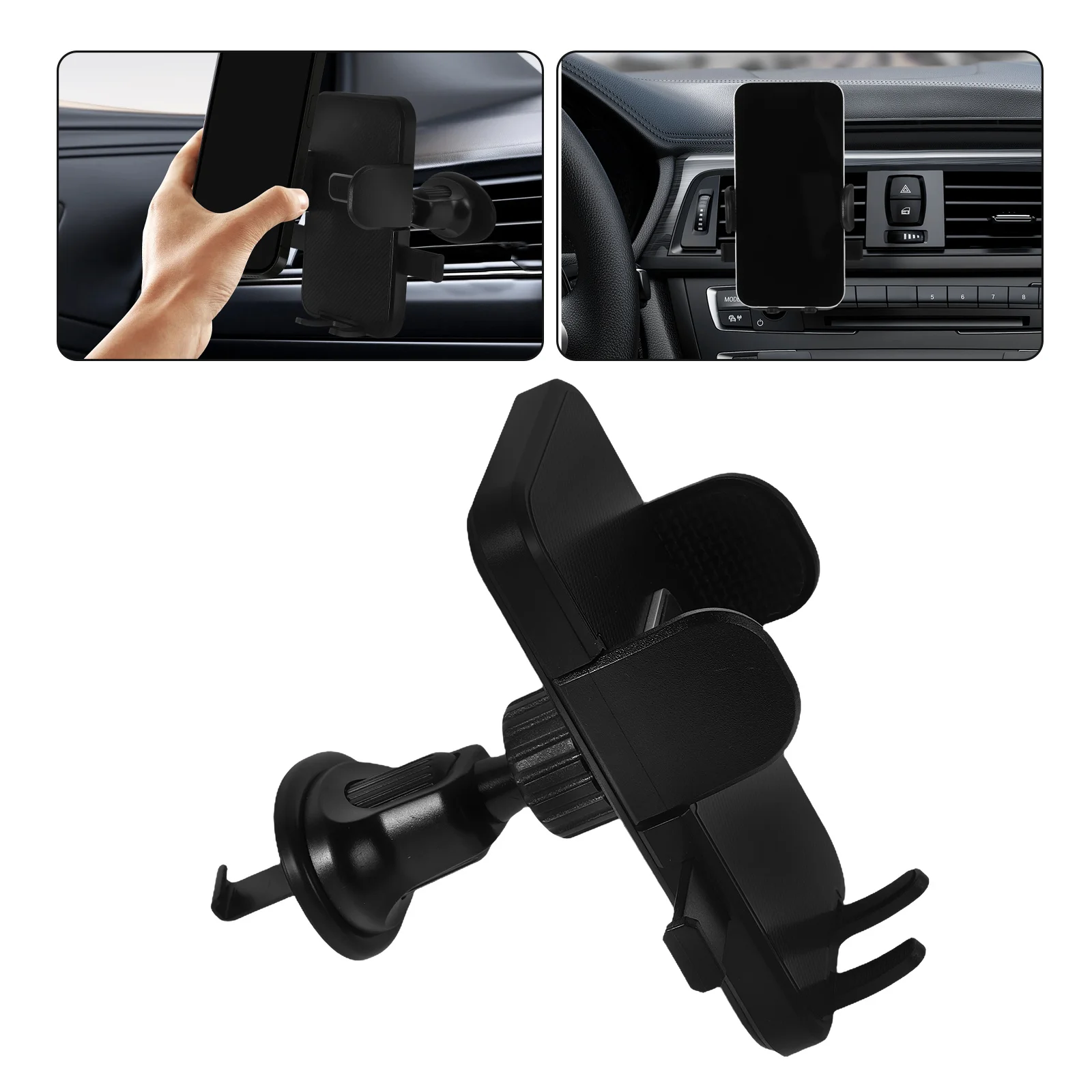 Universal Car Phone Holder Rotatable Vent Mount for Navigation Secure Grip Mobile Phone Holder Dash Stand Car Accessories
Universal Car Phone Holder Rotatable Vent Mount for Navigation Secure Grip Mobile Phone Holder Dash Stand Car Accessories