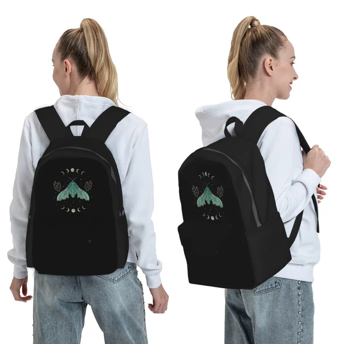 Luna And Moth Backpack Student BookBag Kids School Bag Laptop Shoulder Bags for Men Women
Luna And Moth Backpack Student BookBag Kids School Bag Laptop Shoulder Bags for Men Women