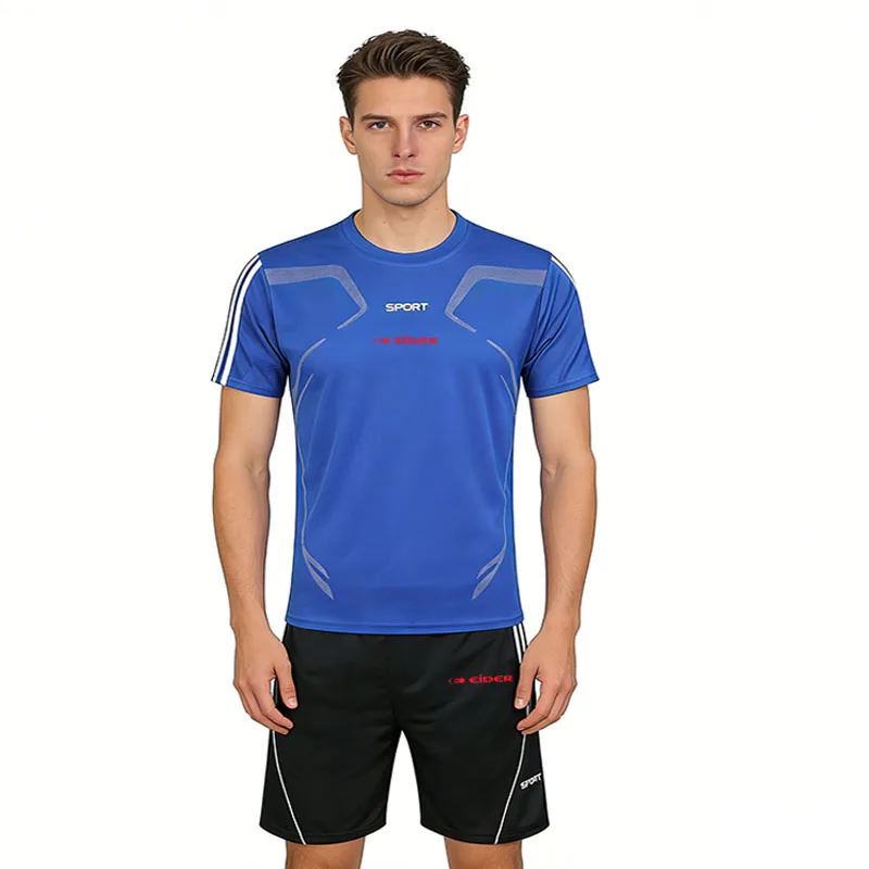 【 M-4XL 】 Summer oversized sports set, men's quick drying short sleeved T-shirt, shorts, mesh breathable outdoor running two-pie
【 M-4XL 】 Summer oversized sports set, men's quick drying short sleeved T-shirt, shorts, mesh breathable outdoor running two-pie