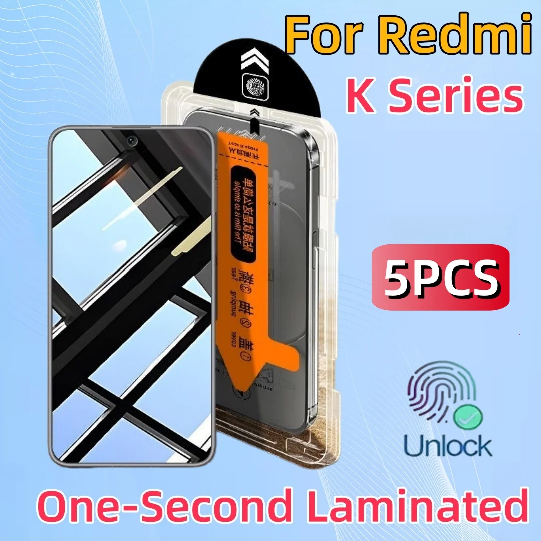5PCS Tempered Glass Screen Protector for Redmi K80 Pro K70e K70 K60 K60e K50 K20 K30 K Series Anti-Fingerprint 9H Hardness
5PCS Tempered Glass Screen Protector for Redmi K80 Pro K70e K70 K60 K60e K50 K20 K30 K Series Anti-Fingerprint 9H Hardness