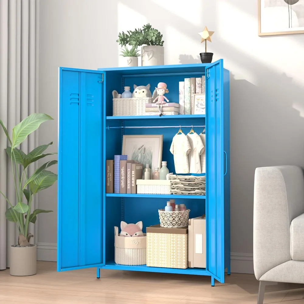 Locker Storage Cabinet Steel Kids Wardrobe Changing Room Locker Cabinet Box with 2 Adjustable Shelves Steel Locker File Cabinet
Locker Storage Cabinet Steel Kids Wardrobe Changing Room Locker Cabinet Box with 2 Adjustable Shelves Steel Locker File Cabinet
