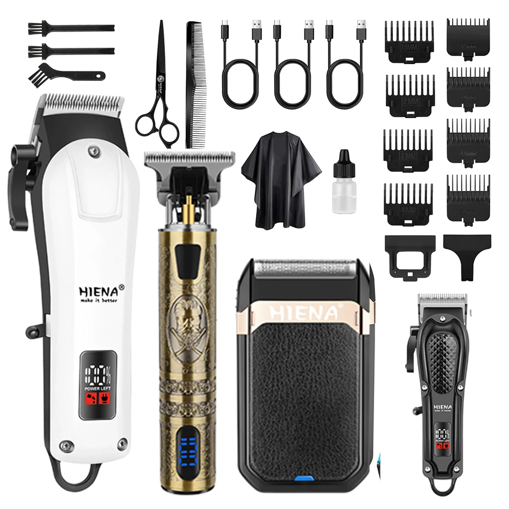HIENA hair cutting combination electric shaver rechargeable professional men's hair clipper carving electric pusher Trimmer Kit Professional Precision Electric Shaver
HIENA hair cutting combination electric shaver rechargeable professional men's hair clipper carving electric pusher Trimmer Kit Professional Precision Electric Shaver