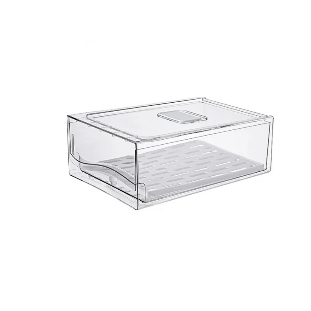 Plastic Drawer-type Fresh-keeping Box Transparent Stackable Refrigerator Storage Box Dust-Proof Large Capacity
Plastic Drawer-type Fresh-keeping Box Transparent Stackable Refrigerator Storage Box Dust-Proof Large Capacity