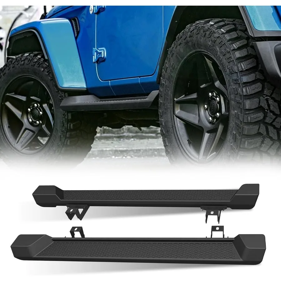 Подносы для бега, совместимые с Jeep Wrangler JL 20182022, 2-дверные боковые подножки с дизайном лезвия, прочные штанги Nerf для бездорожья
Подносы для бега, совместимые с Jeep Wrangler JL 20182022, 2-дверные боковые подножки с дизайном лезвия, прочные штанги Nerf для бездорожья