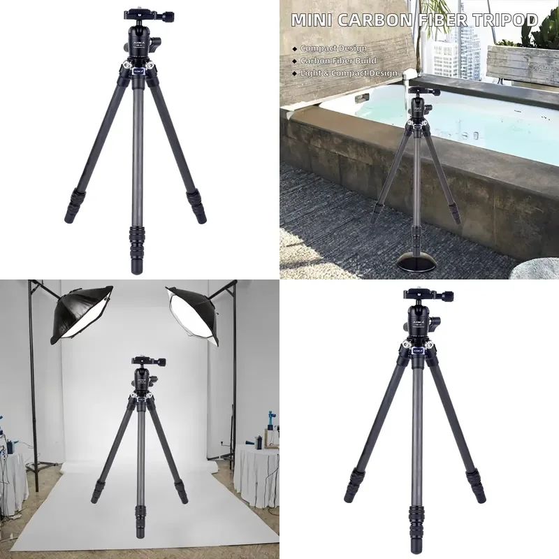 【CHIMU HOME】Mini Carbon Fiber Portable Tripod, Lightweight Outdoor Stand For DSLR & Smartphone Camera
【CHIMU HOME】Mini Carbon Fiber Portable Tripod, Lightweight Outdoor Stand For DSLR & Smartphone Camera