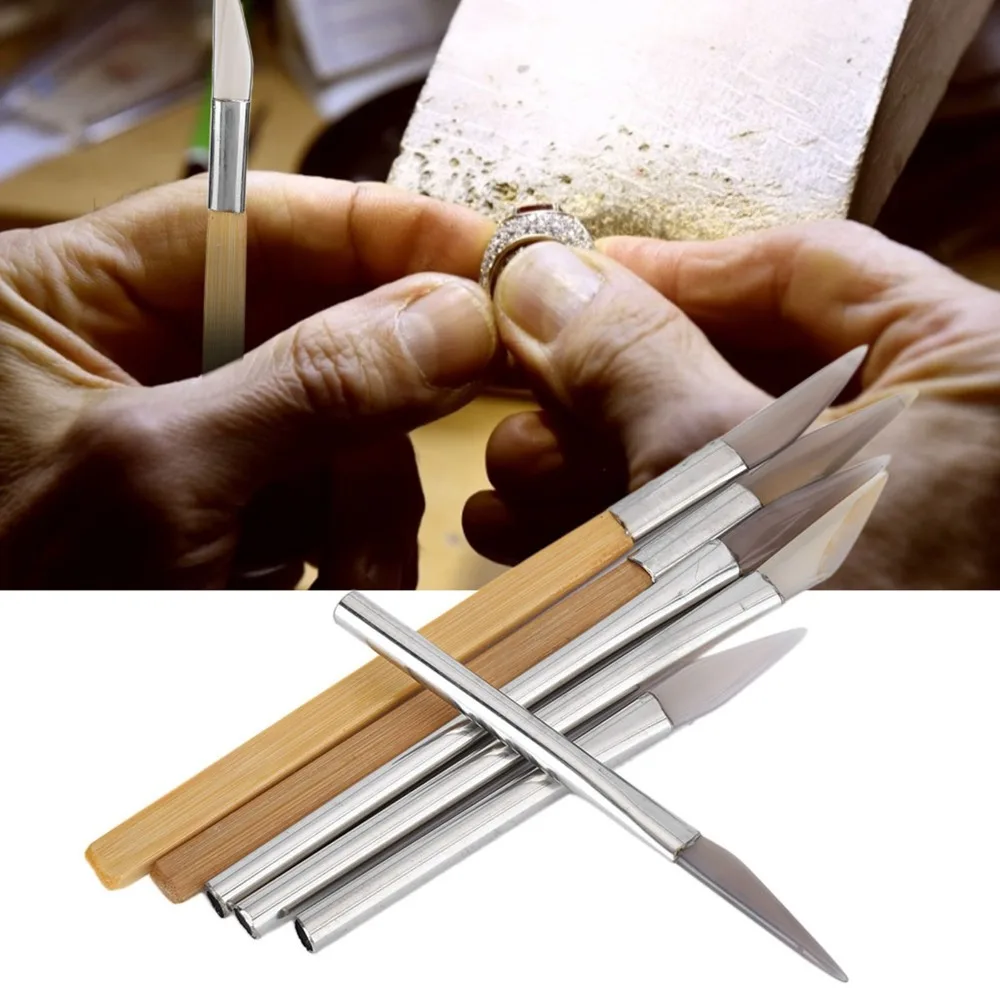 6Pcs Precision Agate Material Agate Burnisher Different Shapes Different Sizes Polishing Tools Carving Tools Scratch Removal
6Pcs Precision Agate Material Agate Burnisher Different Shapes Different Sizes Polishing Tools Carving Tools Scratch Removal