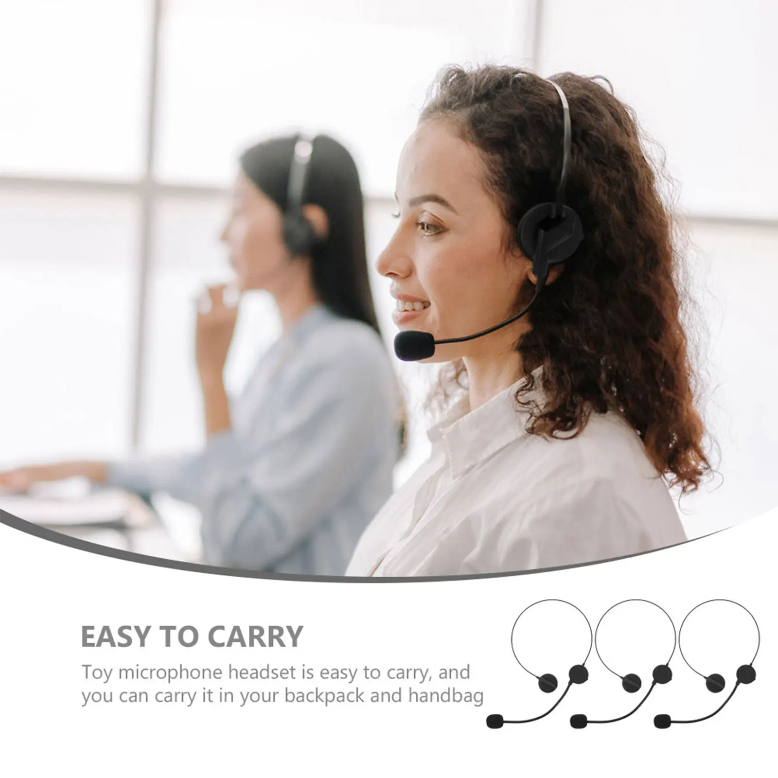 3Pcs Fake Microphone Headset Prop Lightweight Cosplay Costume Accessories Party Halloween Stage Prop Toy Microphone
3Pcs Fake Microphone Headset Prop Lightweight Cosplay Costume Accessories Party Halloween Stage Prop Toy Microphone