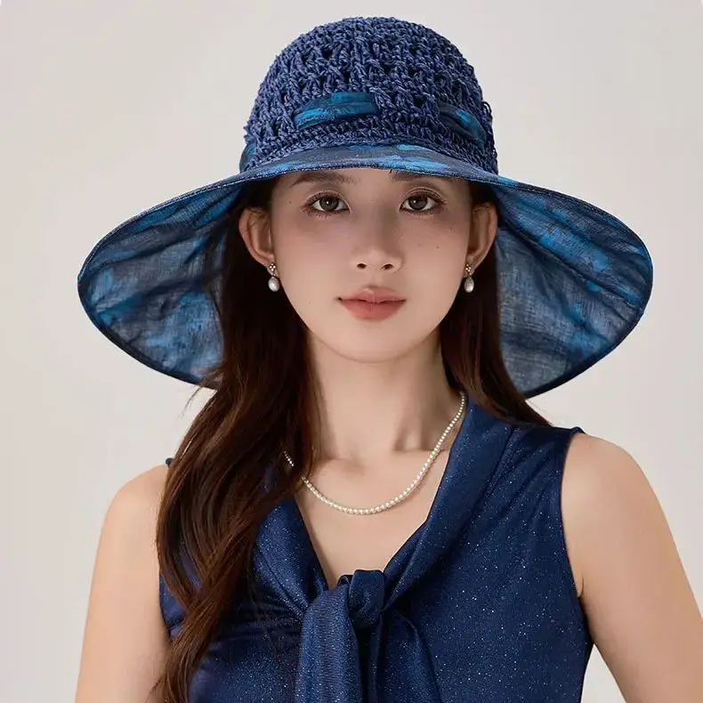 Outdoor Sun Hat Women Fashionable Lightweight Breathable UV Protection Travel Beach Wide-Brimmed Sun Hat
Outdoor Sun Hat Women Fashionable Lightweight Breathable UV Protection Travel Beach Wide-Brimmed Sun Hat