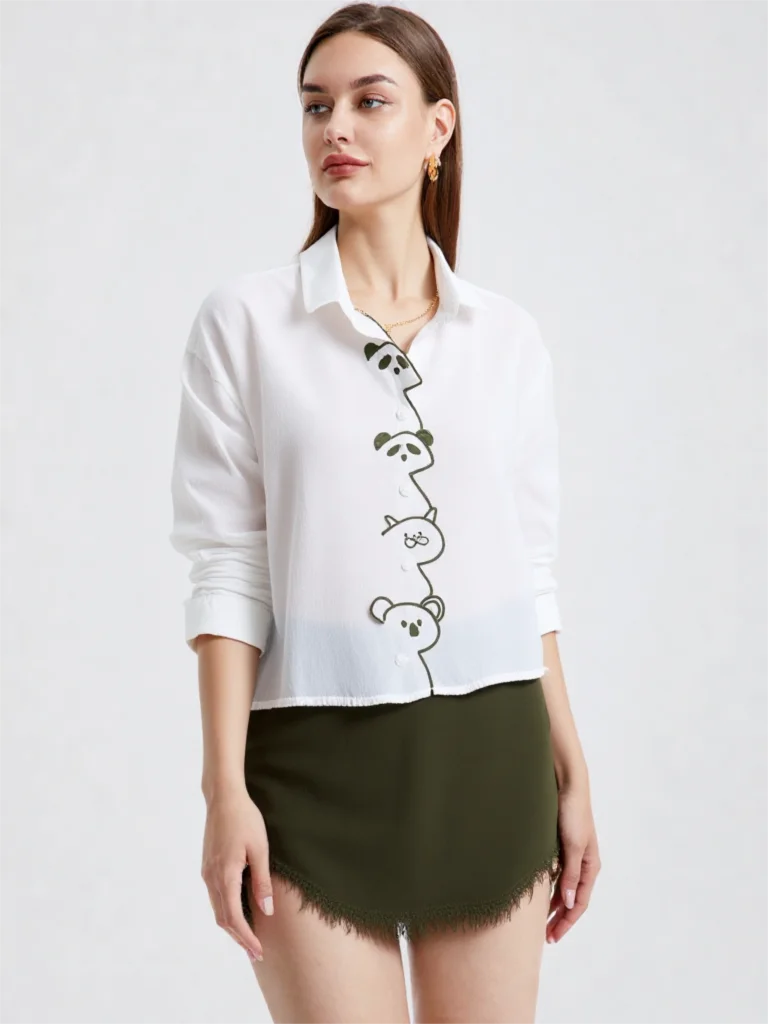 2026 New Spring Cute Cat Embroidery White Blouse - Korean College Style Fresh Women's Long Sleeve Shirt
2026 New Spring Cute Cat Embroidery White Blouse - Korean College Style Fresh Women's Long Sleeve Shirt