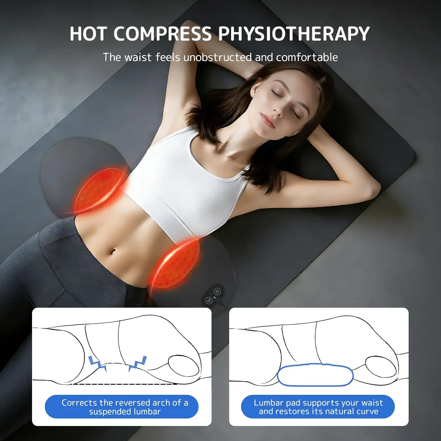 NEW 3-in-1 Back Massager with Relief Bed Sleeping Shiatsu Deep Tissue Portable Shoulder Lower Back Pain Relief Waist Massager
NEW 3-in-1 Back Massager with Relief Bed Sleeping Shiatsu Deep Tissue Portable Shoulder Lower Back Pain Relief Waist Massager