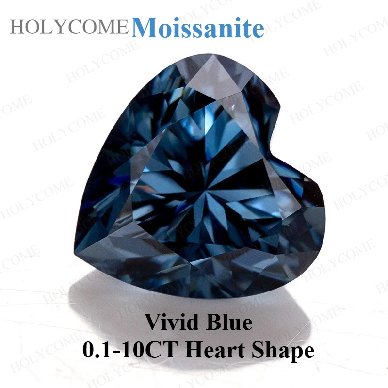 0.1-10CT Moissanite Loose Stones Heart Shape Vivid Blue Color VVS1 Clarity with GRA Certificate Beads Jewelry Materials Charms
0.1-10CT Moissanite Loose Stones Heart Shape Vivid Blue Color VVS1 Clarity with GRA Certificate Beads Jewelry Materials Charms