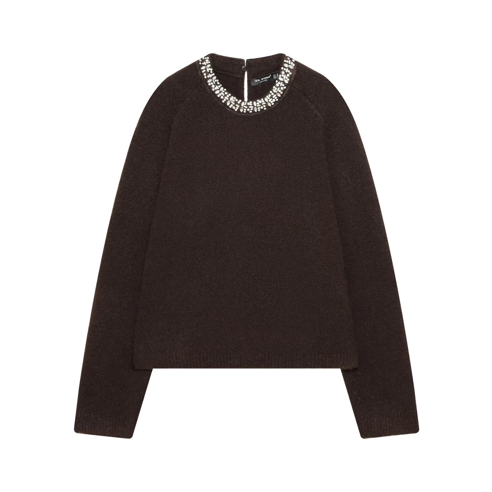 Новинка зимы 2025: Изысканный вязаный свитер с длинным рукавом, круглым вырезом и воротником, украшенный бисером
Новинка зимы 2025: Изысканный вязаный свитер с длинным рукавом, круглым вырезом и воротником, украшенный бисером