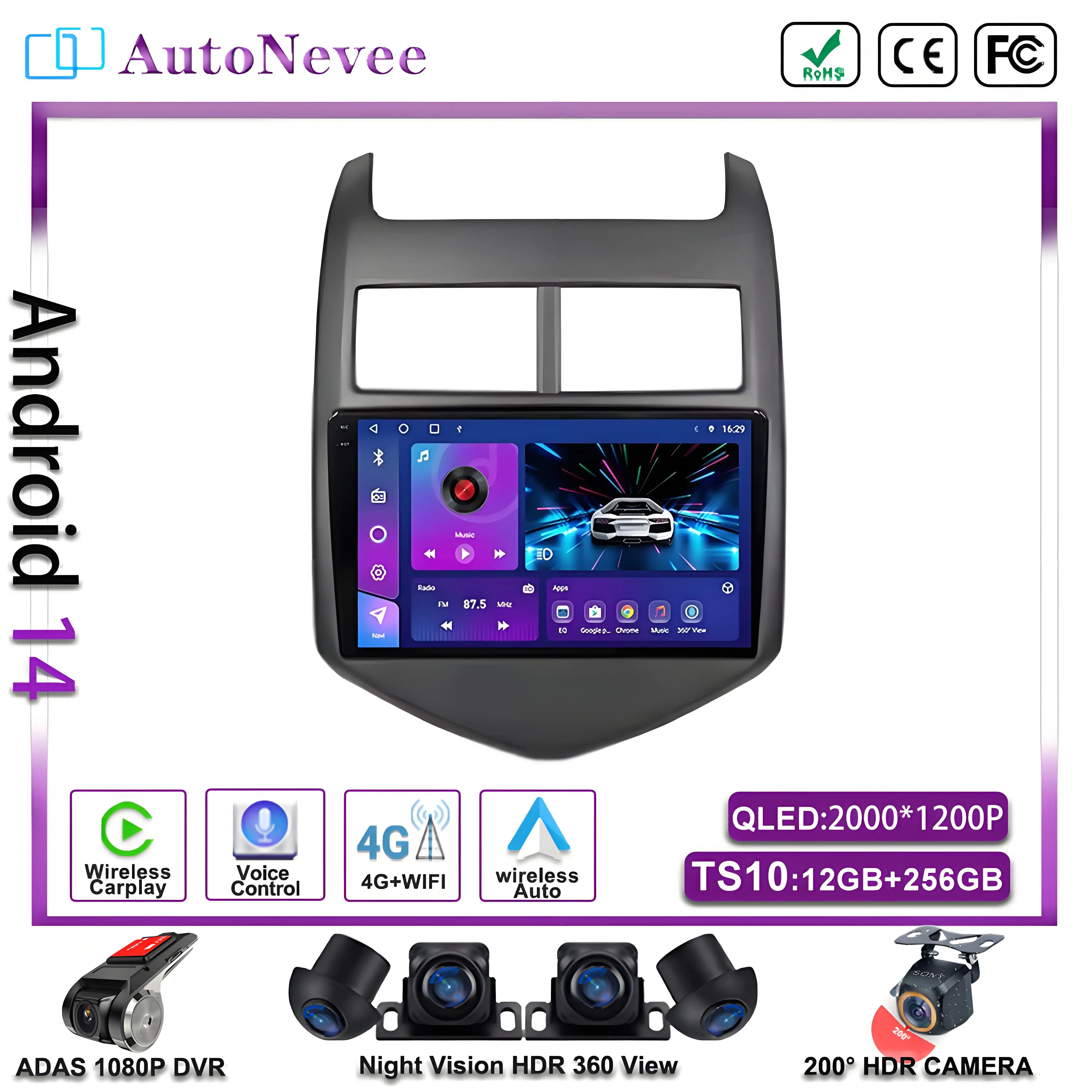 Android 14 Car Radio For Chevrolet Aveo 2 Sonic T300 2011 - 2016 QLED 4G WIFI Multimedia Stereo Video Player BT No 2DIN DVD
Android 14 Car Radio For Chevrolet Aveo 2 Sonic T300 2011 - 2016 QLED 4G WIFI Multimedia Stereo Video Player BT No 2DIN DVD