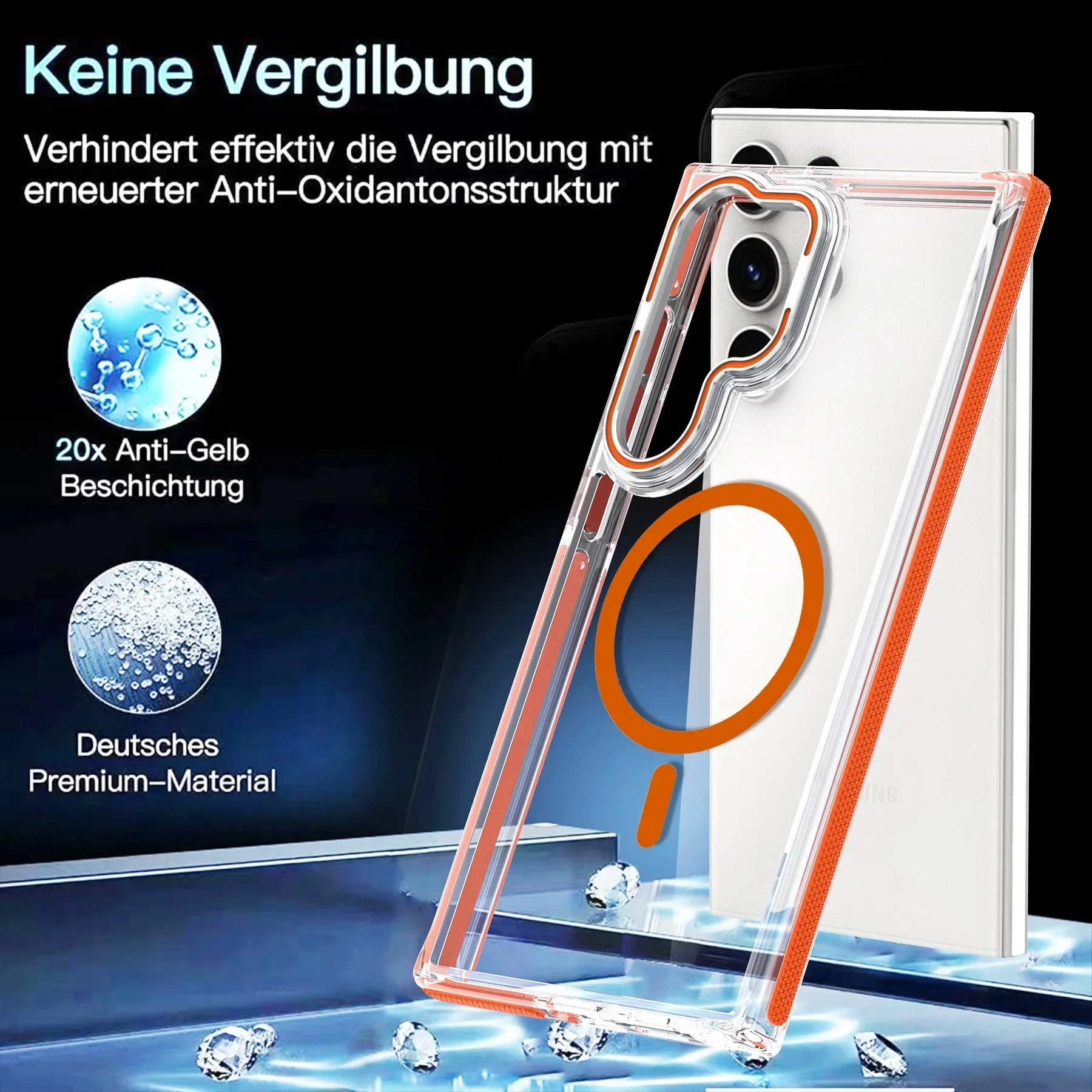 Colorful Transparent Magnetic Wireless Charge Phone Case For Magsafe Samsung Galaxy S24 S23 5G Ultra Plus Lens Holder Back Cover
Colorful Transparent Magnetic Wireless Charge Phone Case For Magsafe Samsung Galaxy S24 S23 5G Ultra Plus Lens Holder Back Cover