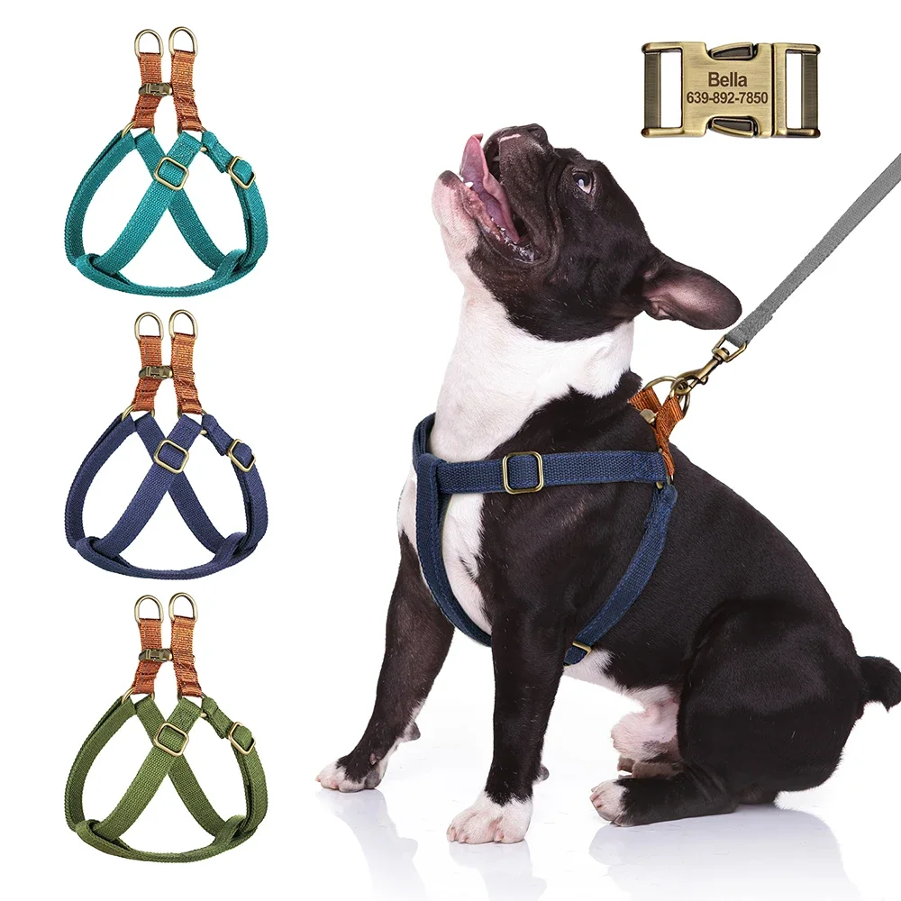 Personalized Dog Harness Soft Nylon Dog Harnesses Reflective Pet Vest Custom Harness For Small Medium Dogs Bulldog
Personalized Dog Harness Soft Nylon Dog Harnesses Reflective Pet Vest Custom Harness For Small Medium Dogs Bulldog