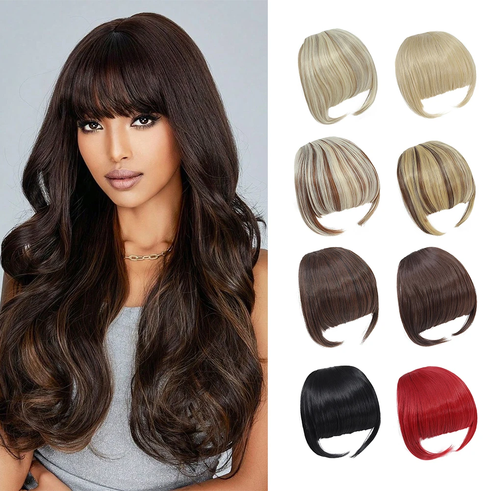 Bangs Hair Synthetic Extension Clip in Bangs High Quality Flat Bang with Temples 6 Inche Front Face Bangs for Women Girls Daily
Bangs Hair Synthetic Extension Clip in Bangs High Quality Flat Bang with Temples 6 Inche Front Face Bangs for Women Girls Daily