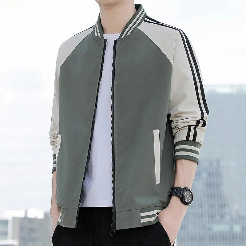 Men's Faionable Baseball Jaet Casual Loose Fit Polyester Windproof Zipper Decorated Autumn New Arrival Outerwear
Men's Faionable Baseball Jaet Casual Loose Fit Polyester Windproof Zipper Decorated Autumn New Arrival Outerwear