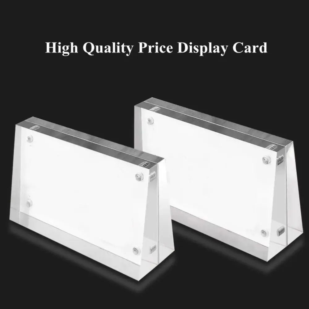 Stylish Acrylic Display Stand Clear Universal Picture Frame Slant Sign Holder Home Decor
Stylish Acrylic Display Stand Clear Universal Picture Frame Slant Sign Holder Home Decor