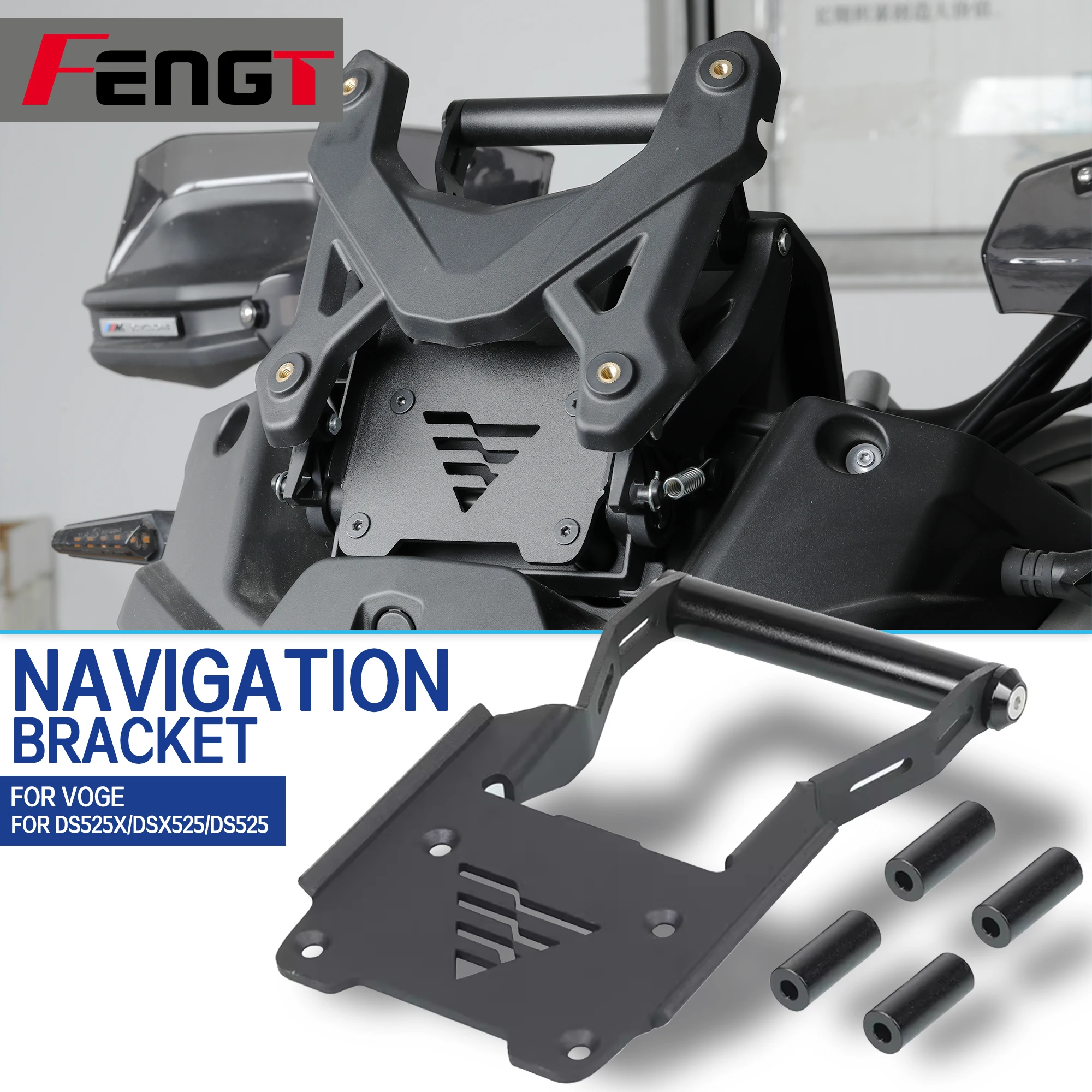 For VOGE 525DSX DS525X Valico 525 Motorcycle Accessories 22MM GPS Navigation Bracket Mobile Phone Holder Stand 525 DSX DS 
For VOGE 525DSX DS525X Valico 525 Motorcycle Accessories 22MM GPS Navigation Bracket Mobile Phone Holder Stand 525 DSX DS