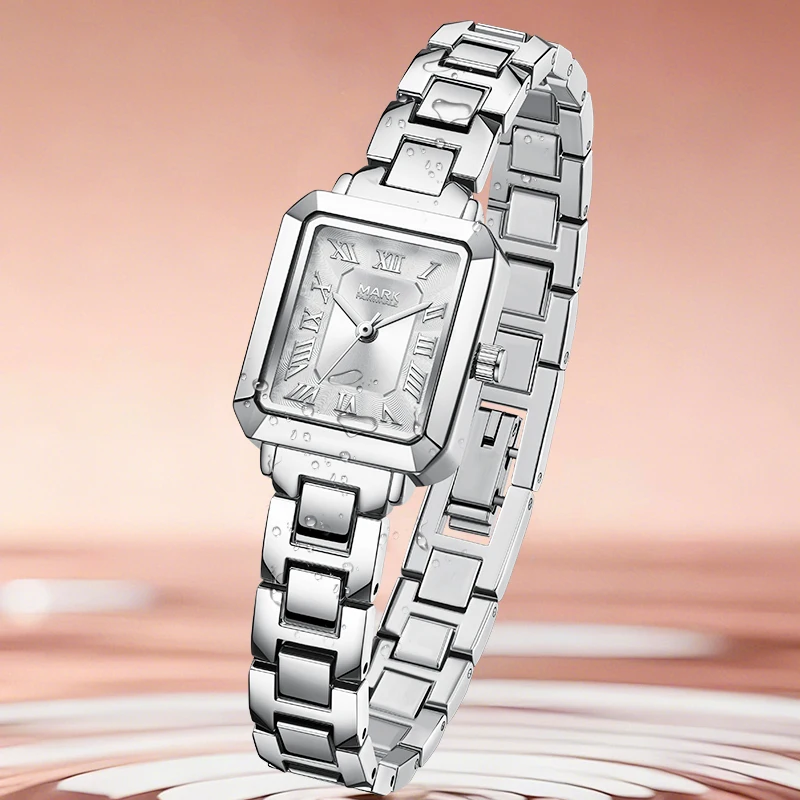 MARK FAIRWHALE Women's Quartz Watch FW-3970 23MM Square Dial Metal Bracelet 30M Waterproof Ladies Watch
MARK FAIRWHALE Women's Quartz Watch FW-3970 23MM Square Dial Metal Bracelet 30M Waterproof Ladies Watch