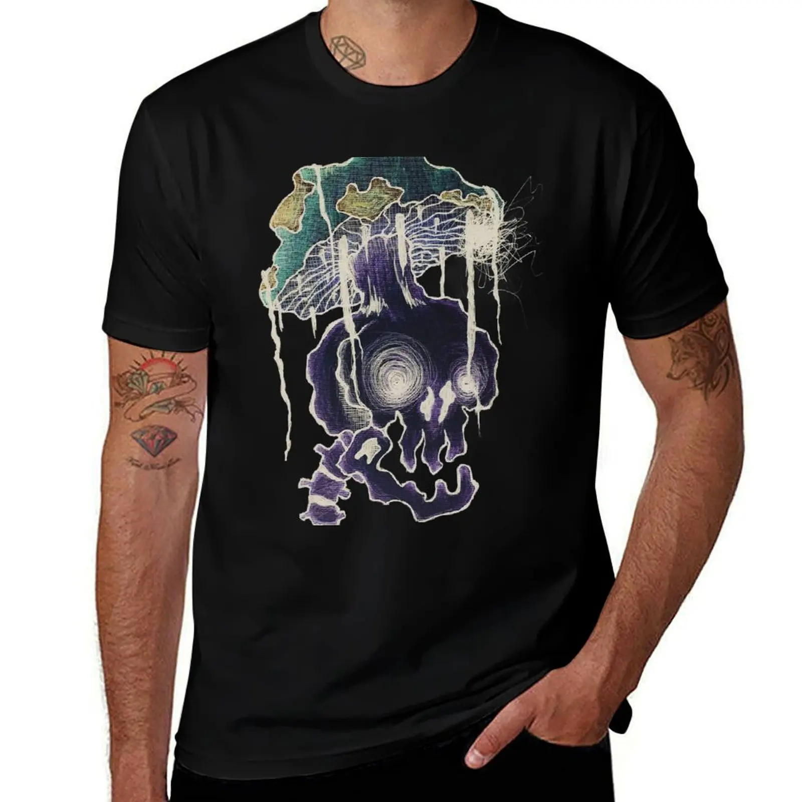 Mushroom skull (large print cutout) T-Shirt cotton tshirt 100% anime tshirt T-Shirt
Mushroom skull (large print cutout) T-Shirt cotton tshirt 100% anime tshirt T-Shirt