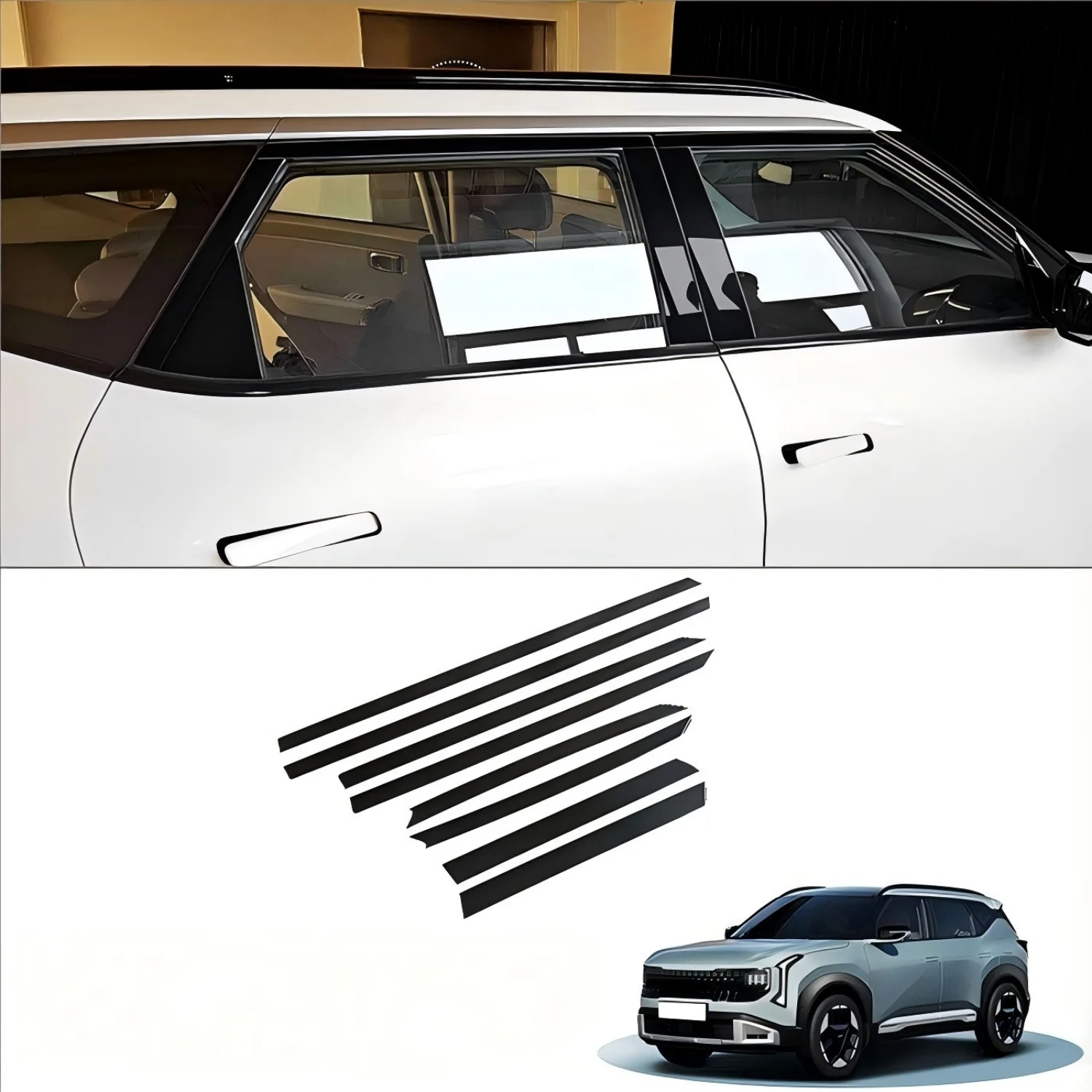 For Kia Seltos 2026 Car Accessories ABS Plastic Side Door Body Molding Cover Trim
For Kia Seltos 2026 Car Accessories ABS Plastic Side Door Body Molding Cover Trim