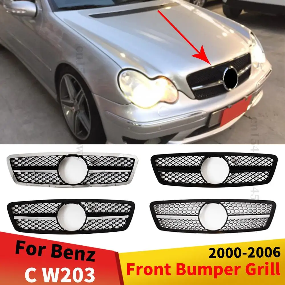Передняя решетка бампера, фотогриль для Mercedes Benz C class W203 2000-2006 200K Facelift, Высококачественная Модифицированная средняя сетка
Передняя решетка бампера, фотогриль для Mercedes Benz C class W203 2000-2006 200K Facelift, Высококачественная Модифицированная средняя сетка