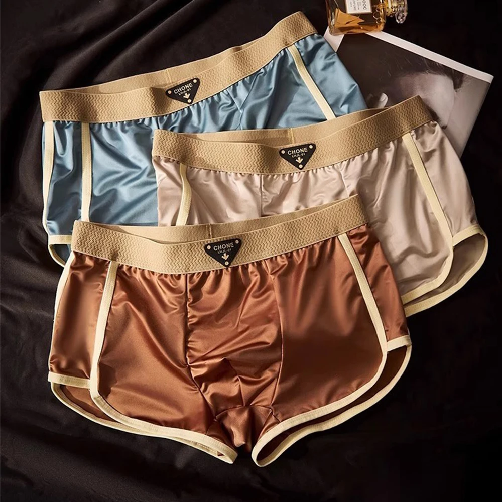 Ice Silk Men's underwear Set of 4pcs Moisture-wicking quick-drying antibacterial Boxer High elasticity non-slip sports underwear
Ice Silk Men's underwear Set of 4pcs Moisture-wicking quick-drying antibacterial Boxer High elasticity non-slip sports underwear