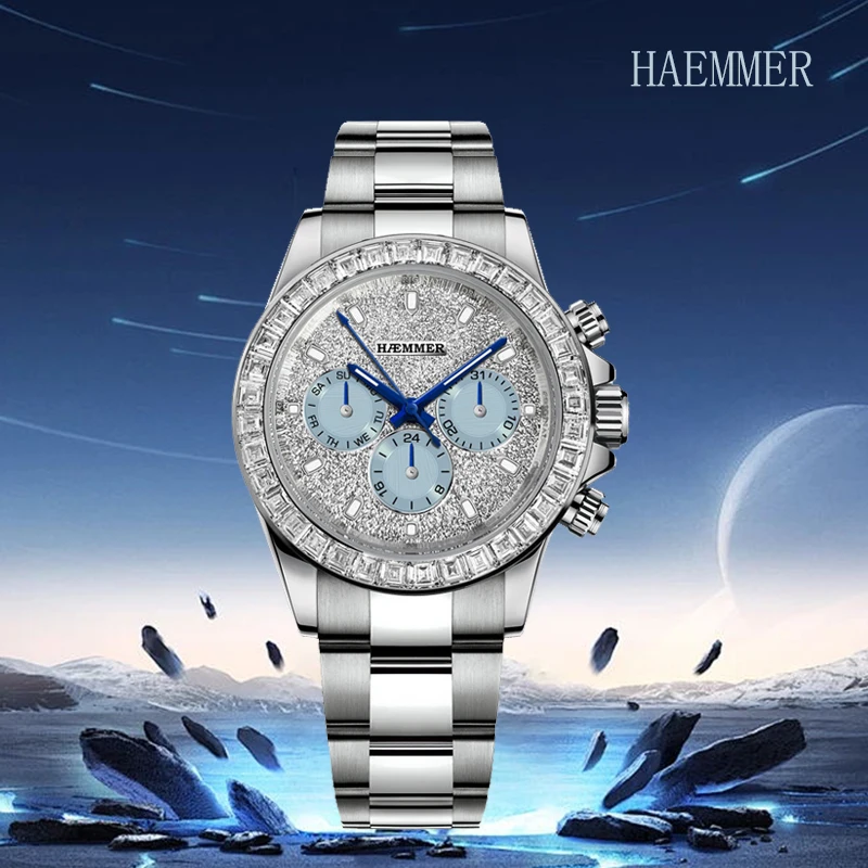 HAEMMER DESIGN мужские часы 40 мм из нержавеющей стали водонепроницаемые деловые часы мужские часы лучший бренд класса люкс мужские часы с хронографом
HAEMMER DESIGN мужские часы 40 мм из нержавеющей стали водонепроницаемые деловые часы мужские часы лучший бренд класса люкс мужские часы с хронографом