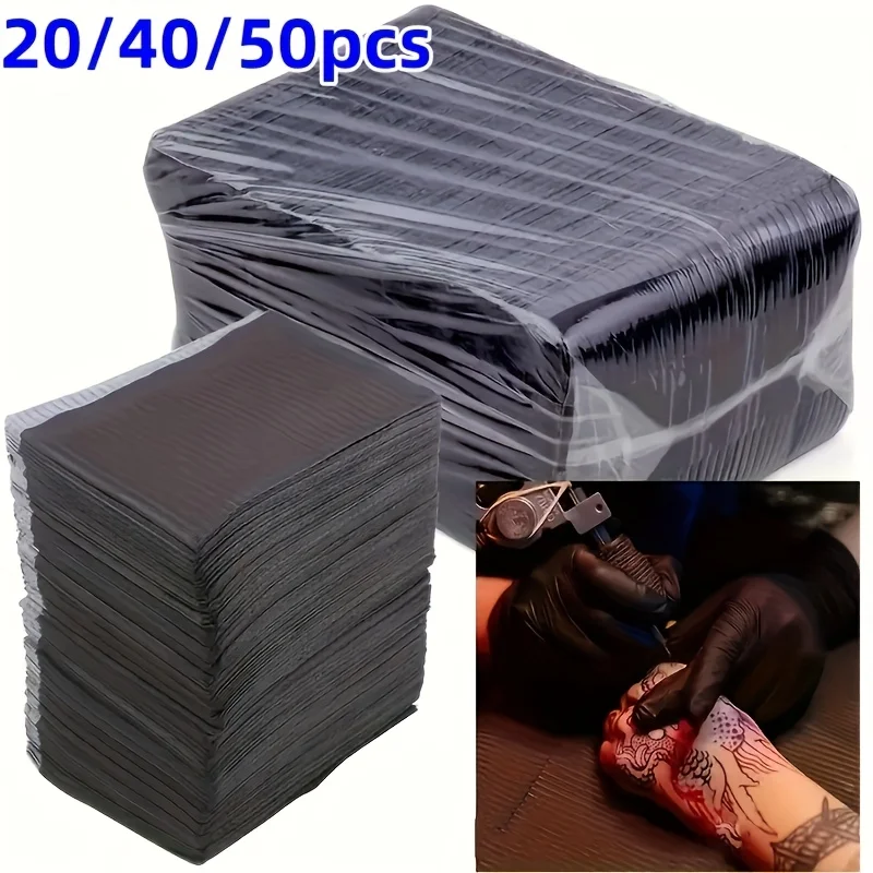 Black Disposable Tattoo Clean Pads 20/40/50PCS Nail Cleaning Pads Tattoo Bib Table Covers Supplies Refills
Black Disposable Tattoo Clean Pads 20/40/50PCS Nail Cleaning Pads Tattoo Bib Table Covers Supplies Refills