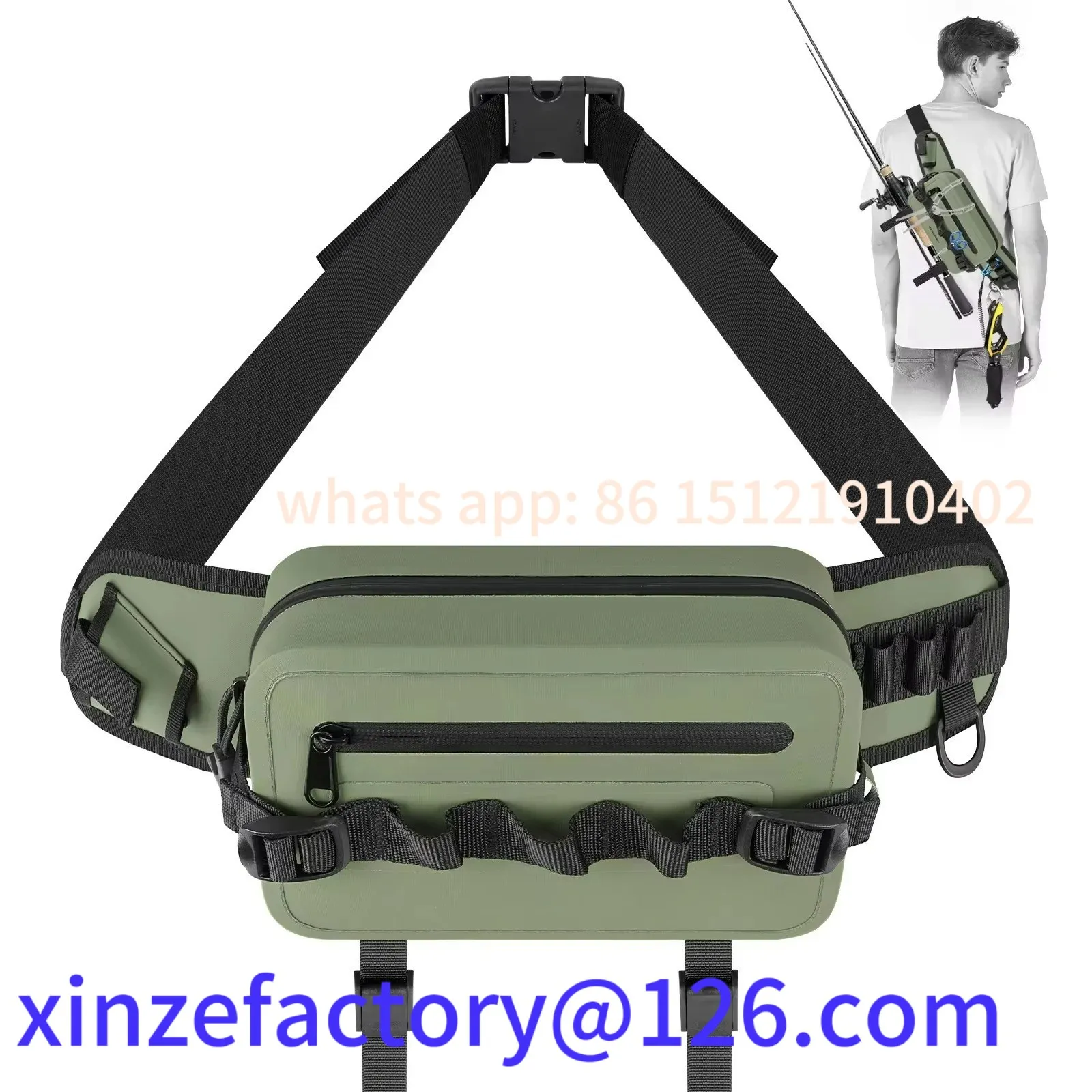 Be suitable for Multifunctional Green Fishing Tackle Lures Storage Waist Pack Fishing Rod Bag
Be suitable for Multifunctional Green Fishing Tackle Lures Storage Waist Pack Fishing Rod Bag