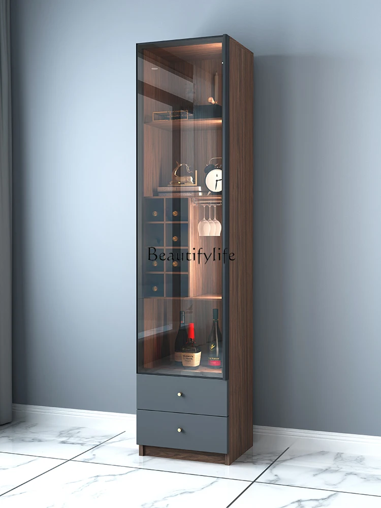 Light Luxury Small Wine Cabinet Wall Wine Rack Living Room Narrow Glass Door Cabinet
Light Luxury Small Wine Cabinet Wall Wine Rack Living Room Narrow Glass Door Cabinet
